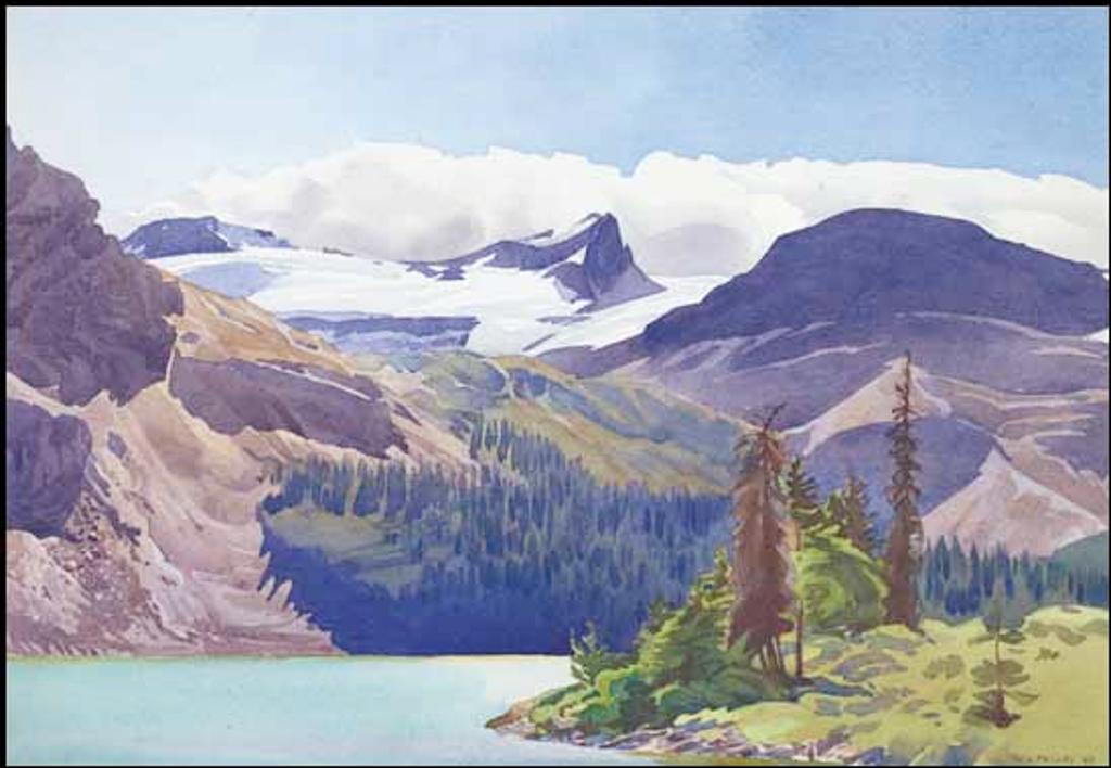 Walter Joseph (W.J.) Phillips (1884-1963) - Mount Nicolas - Bow Lake