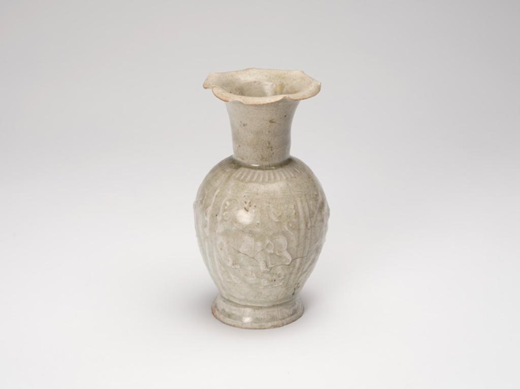 Chinese Art - A Chinese Qingbai Foliate Vase, Song to Yuan Dynasty