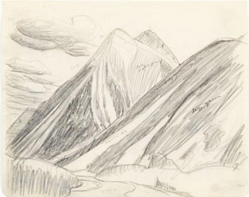 Lawren Stewart Harris (1885-1970) - Rocky Mountain Drawing 9 - 47