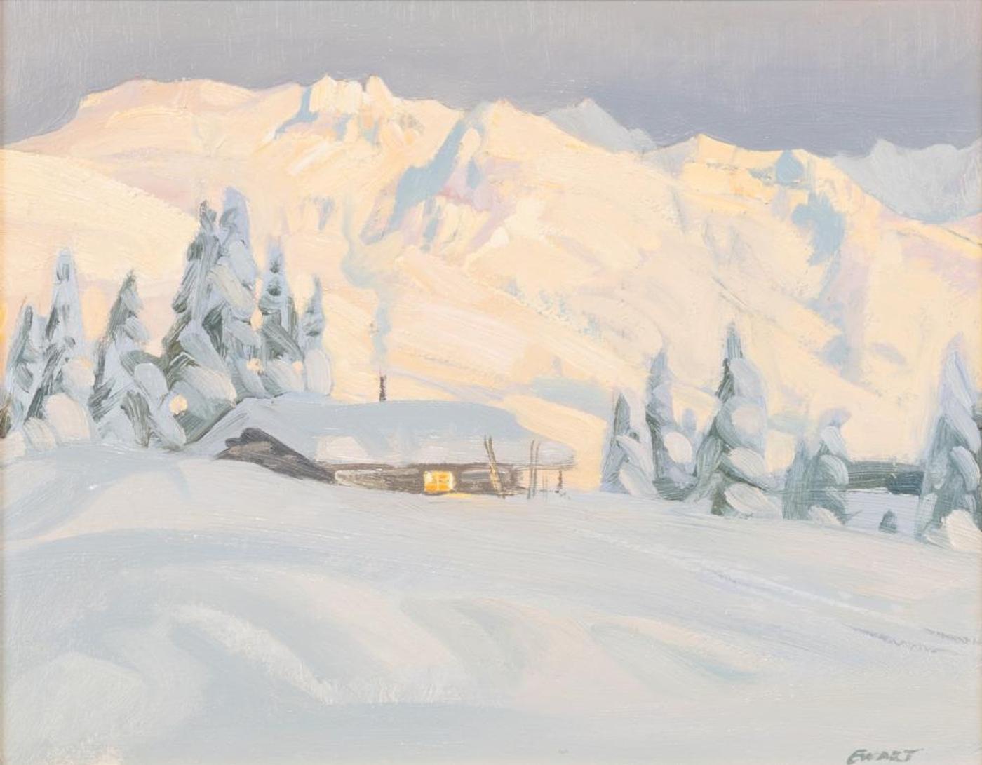 Peter Maxwell Ewart (1918-2001) - Cabin in a Winter Landscape