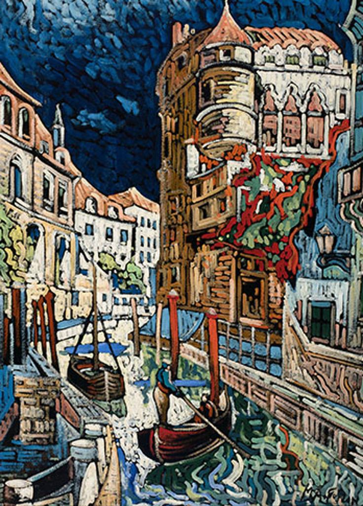 Marc-Aurèle Fortin (1888-1970) - Paysage à Venise, Canal
