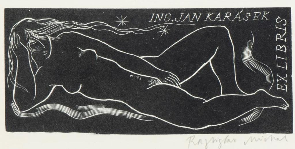 Rastislav Michal (1936) - Untitled - Reclining Woman