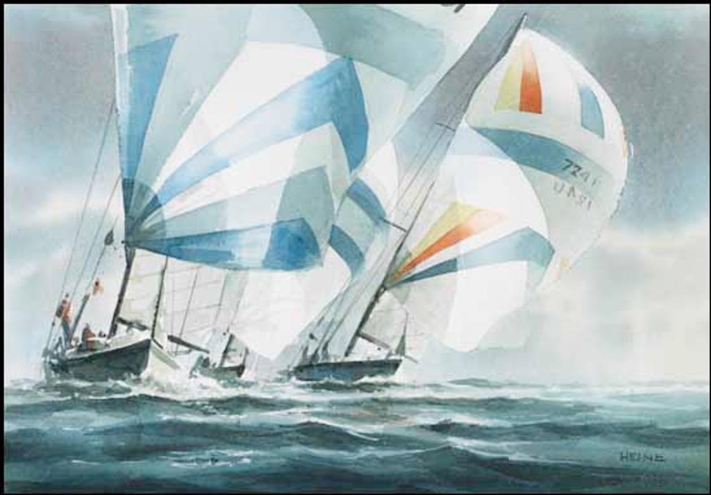 Harry Heine (1924-2004) - Spinnaker Start, Swiftsure Race, Victoria