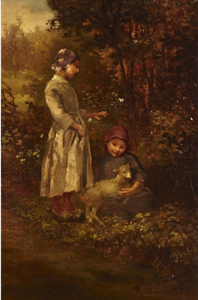 Henry Campotosto (1833-1910) - Finding The Pet Lamb