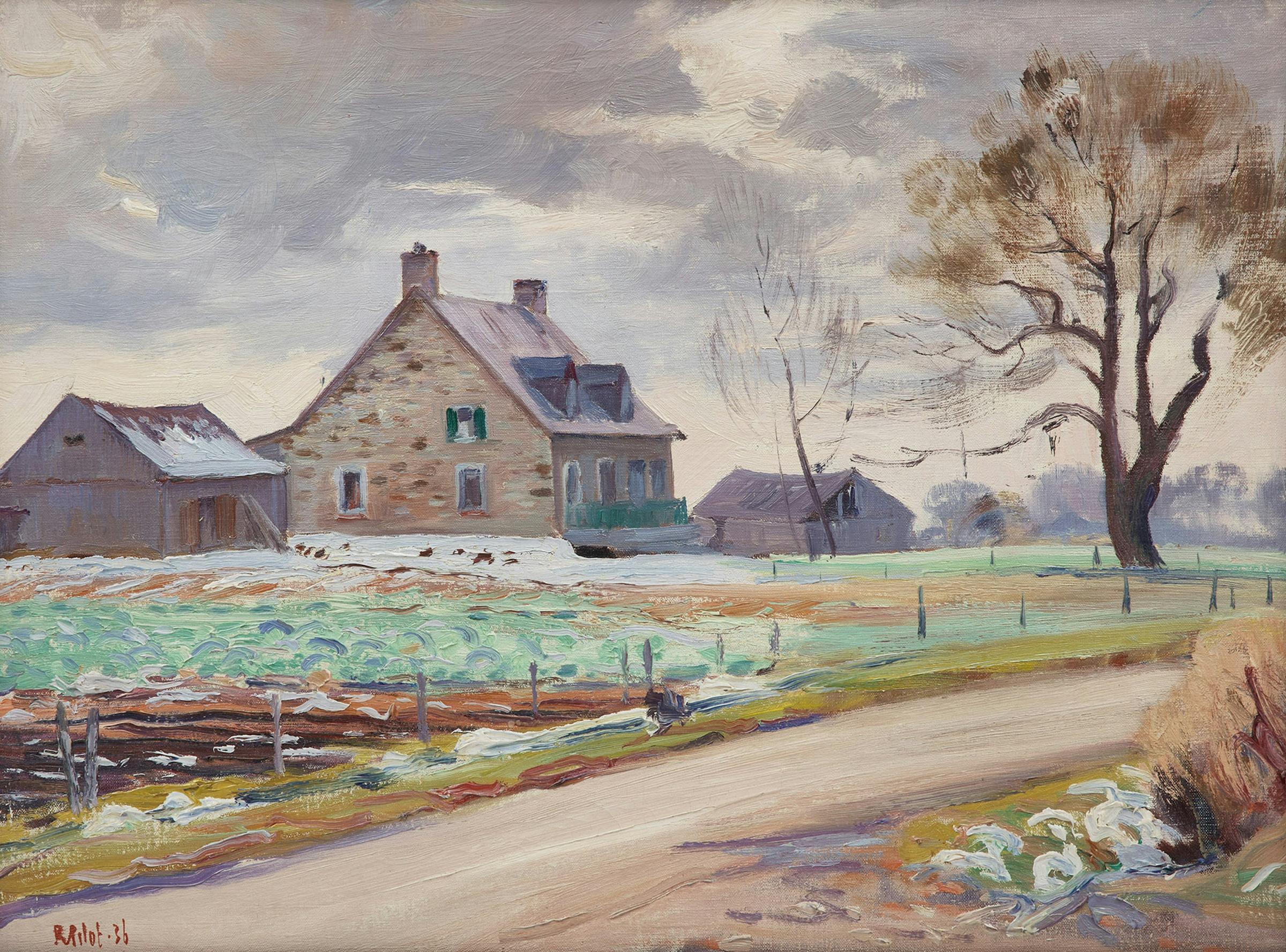 Robert Wakeham Pilot (1898-1967) - First Snow, Senneville, P.Q.