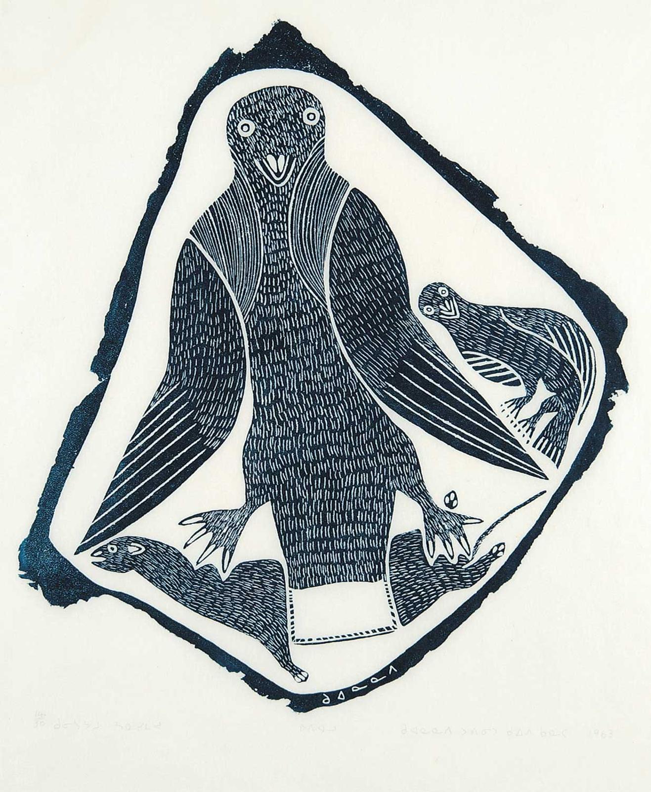 Kuanana - Untitled - Bird with Weasel  #14/30