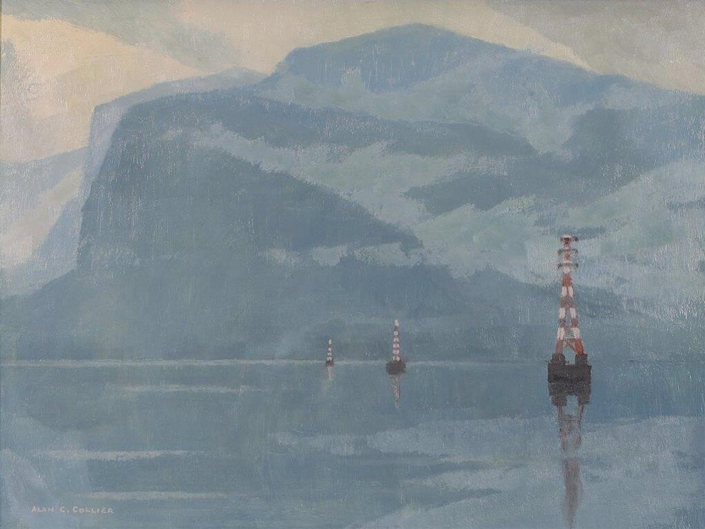 Alan Caswell Collier (1911-1990) - The Crossing, Skeena River, B.C.; 1980