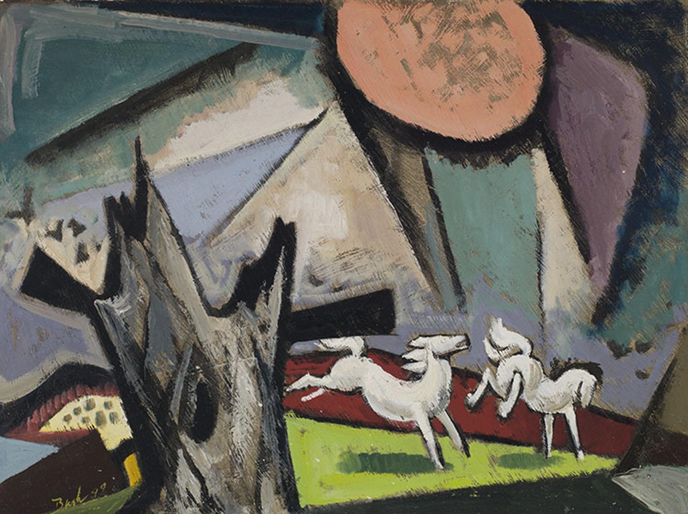 Jack Hamilton Bush (1909-1977) - White Horses