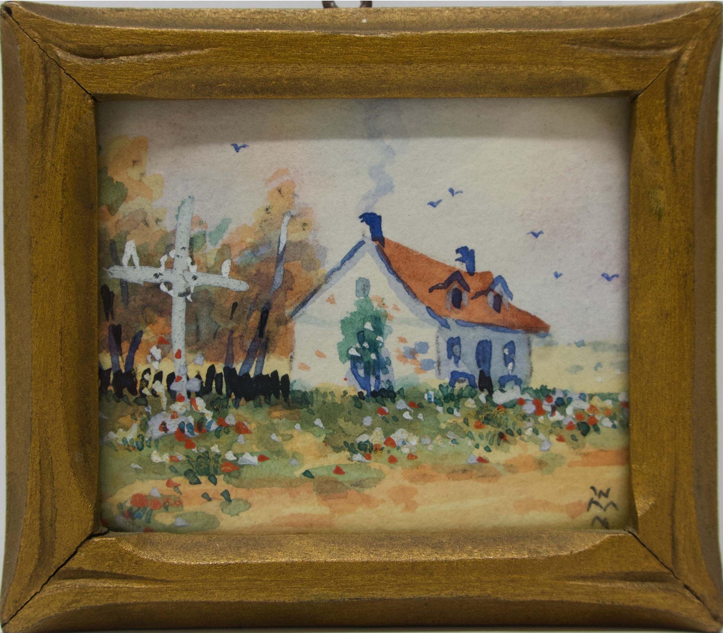 Willard Morse Mitchell (1879-1955) - Old Habitant House And Wayside Cross