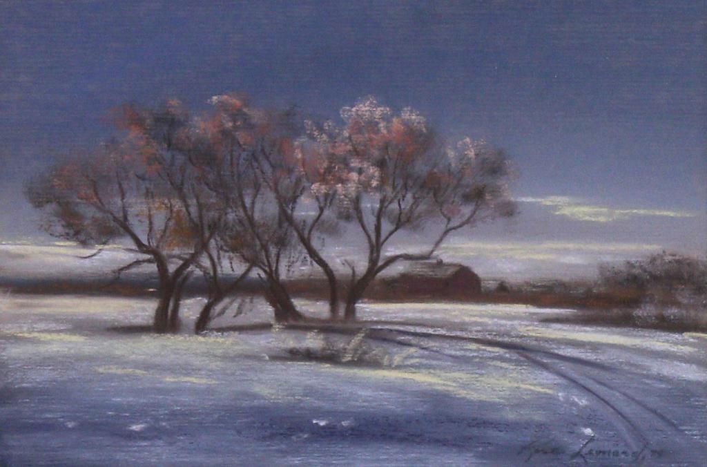 Rose Leonard (1916-2005) - -untitled, Trees in the Mist; 1978