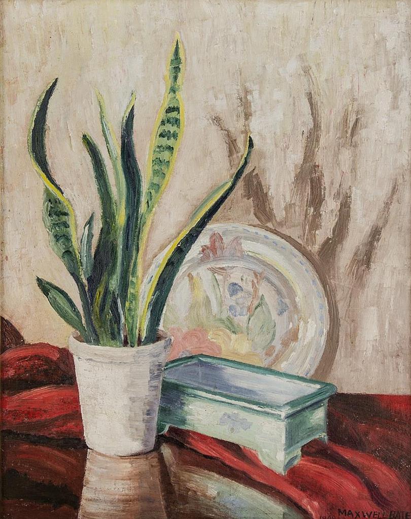 Maxwell Bennett Bates (1906-1980) - Still Life With Plant and Dish