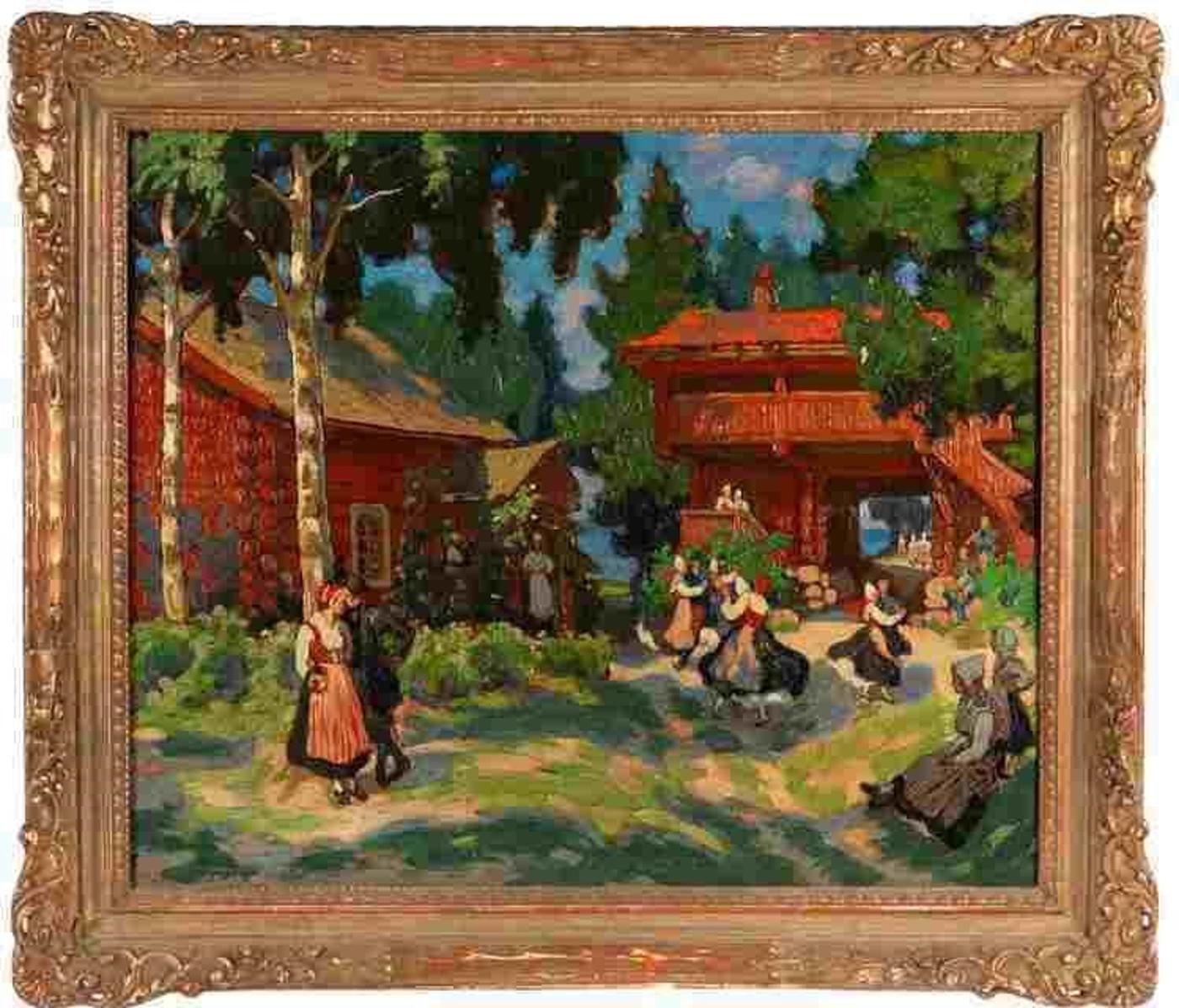 Louis Bourgeois-Borgex (1873-1959) - Village dance