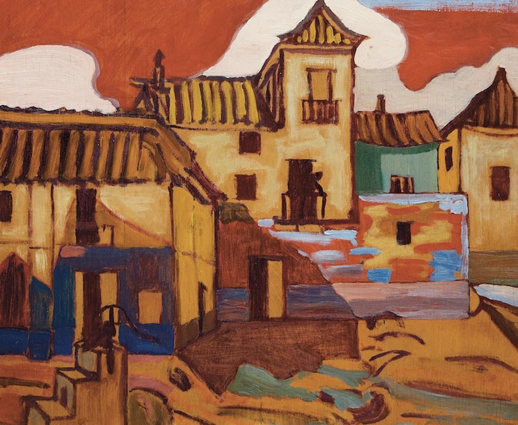 Sir Frederick Grant Banting (1891-1941) - Untitled (Houses in a Village)