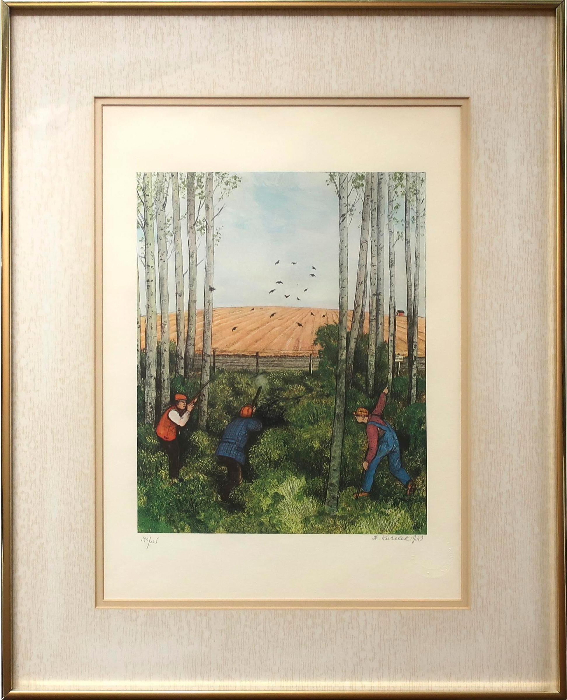 William Kurelek (1927-1977) - Hunting (From The 