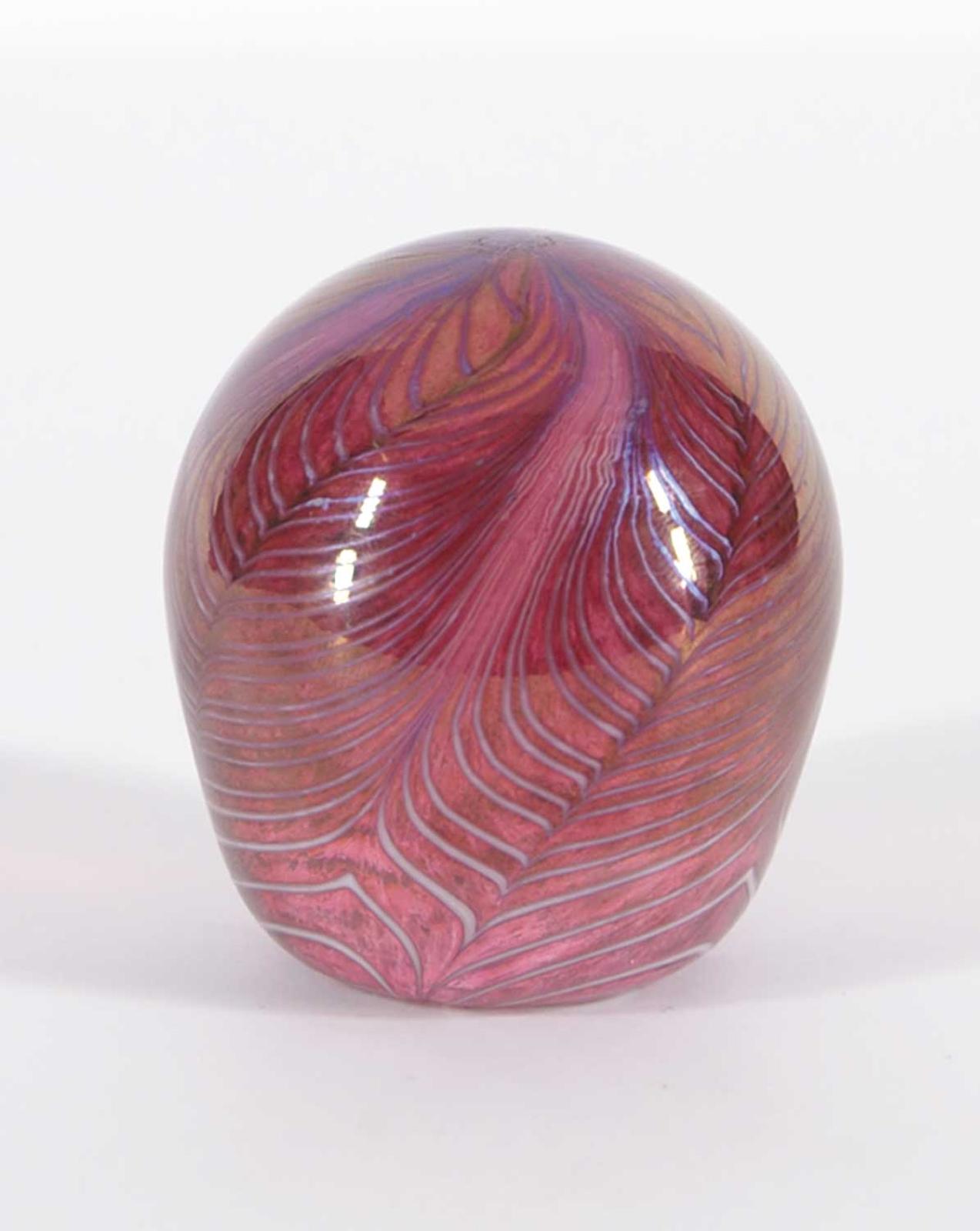 Art Glass Skookum - Small Pink Paperweight
