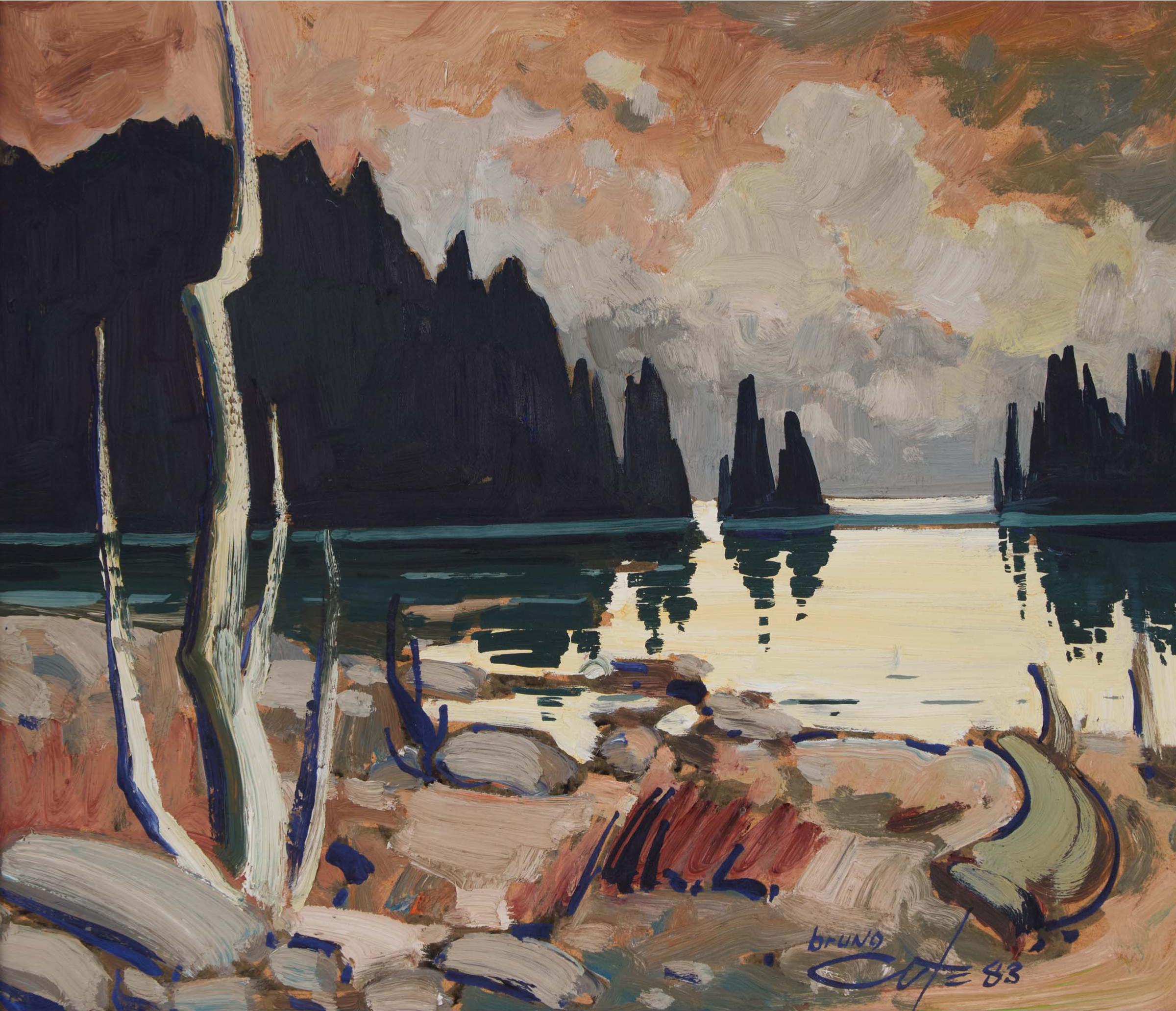 Bruno Cote (1940-2010) - St. Lawrence River, Mingan, 1983