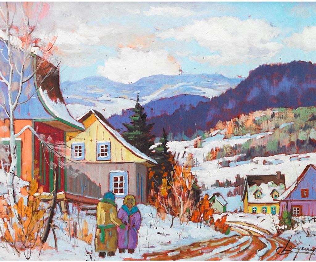 Claude Langevin (1942) - Village In Winter