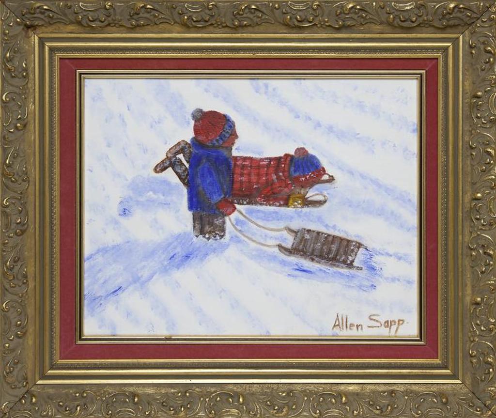 Allen Fredrick Sapp (1929-2015) - Untitled - Tobogganing