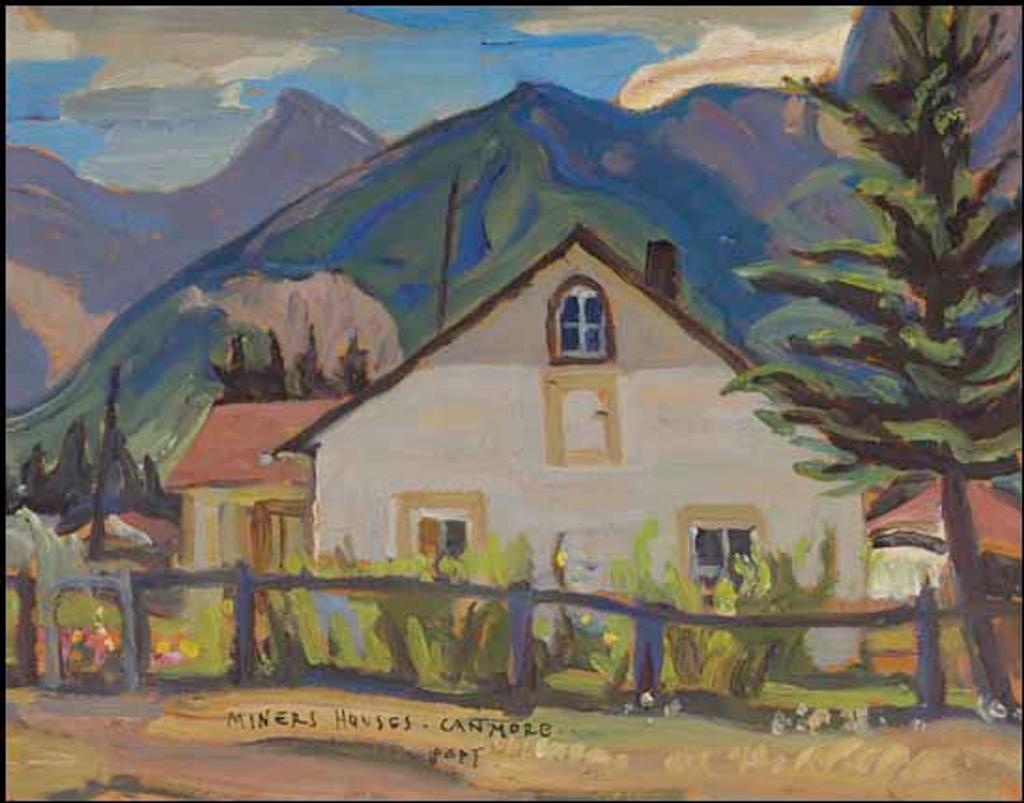Alexander Young (A. Y.) Jackson (1882-1974) - Miners' Houses, Canmore