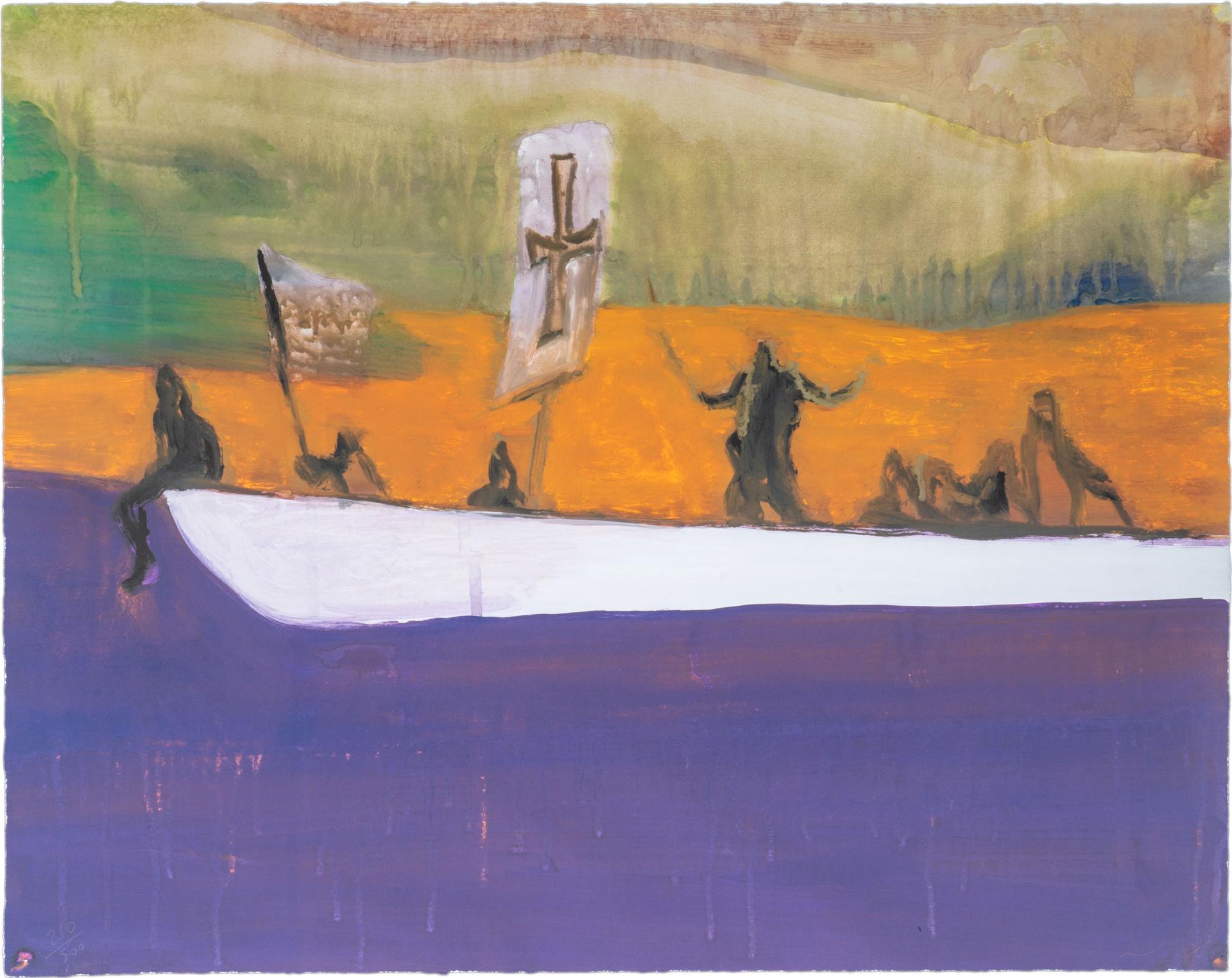 Peter Marryat Doig (1959) - Untitled (Canoe), 2008
