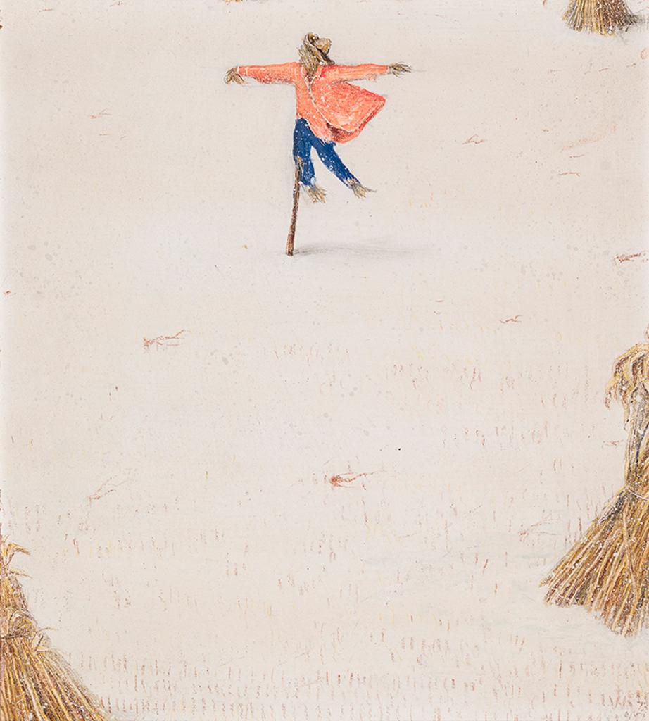 William Kurelek (1927-1977) - Scarecrow In Prairie Winter