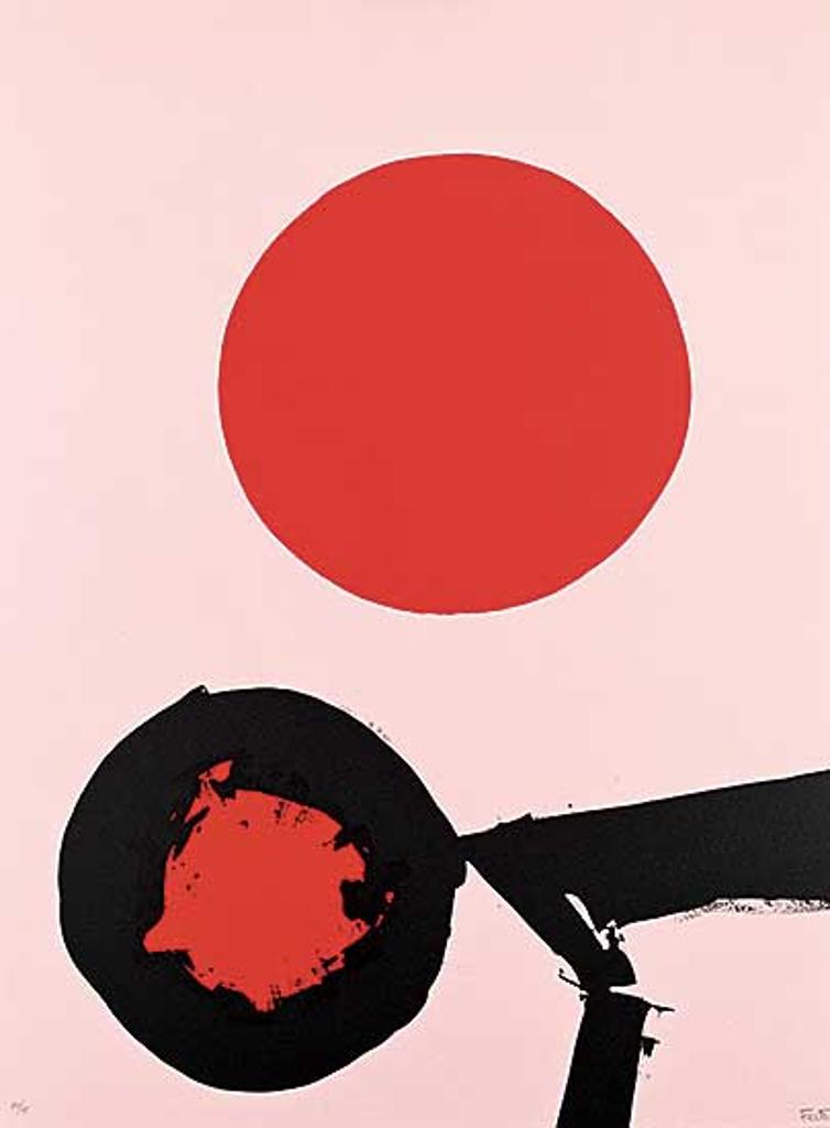Louis Feito Lopez (1929-2021) - Untitled - Red Sun on Pink #30/75