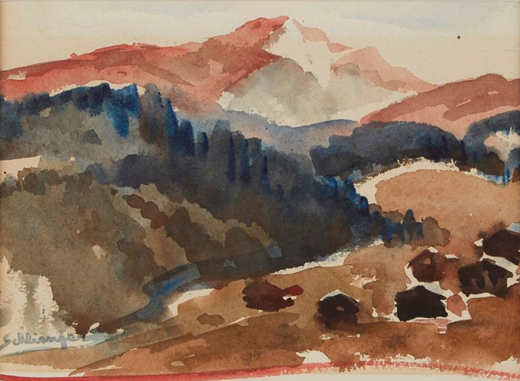 Oscar Schlienger (1905-1991) - Mountain Landscape
