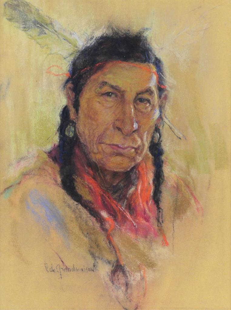 Nicholas (Nickola) de Grandmaison (1892-1978) - Tom Bull, Cree, Hobbema; Ca 1946
