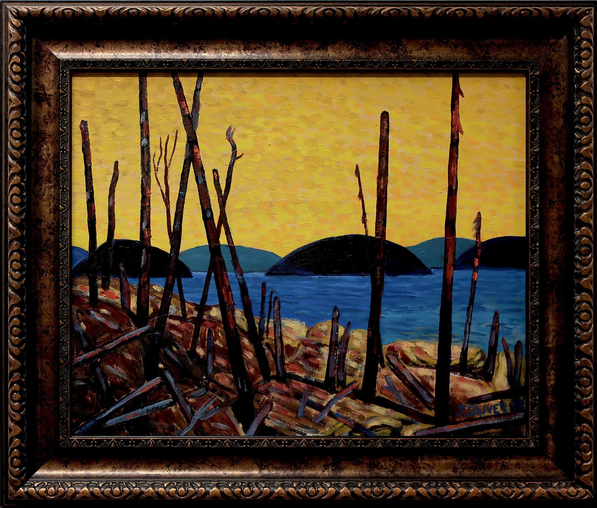 John Oliver (1939) - Burnt Island, Yellow Sky - Algonquin Park