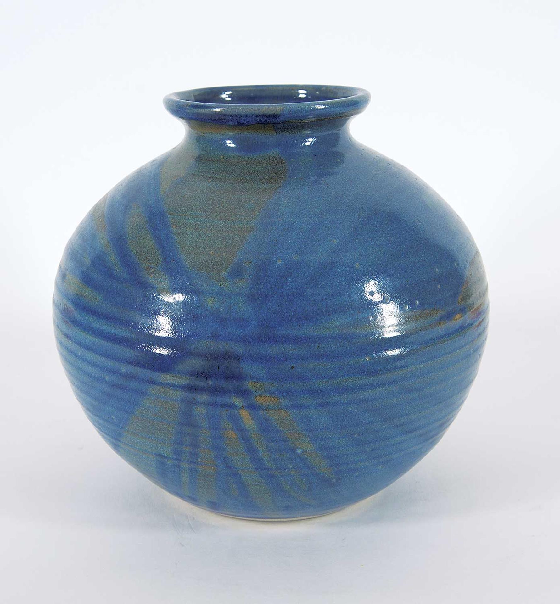 Franco Lo Pinto - Untitled - Blue and Green Stroke Pot
