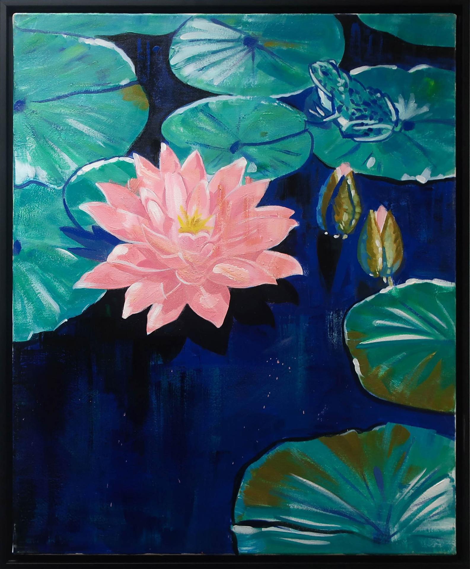 Alex Korenfeld (1944) - Pink Lily And Frog