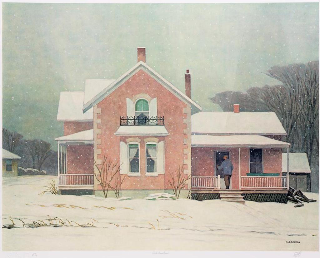 Alfred Joseph (A.J.) Casson (1898-1992) - Pink Farm House