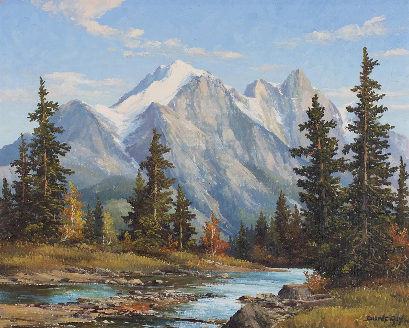 Duncan Mackinnon Crockford (1922-1991) - Rocky Mountain Landscape