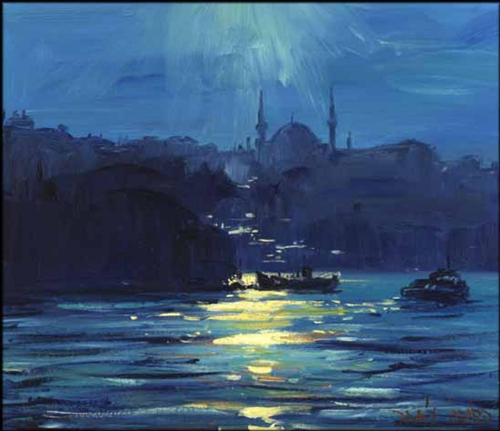 Daniel J. Izzard (1923-2007) - Evening at the Golden Horn, Istanbul