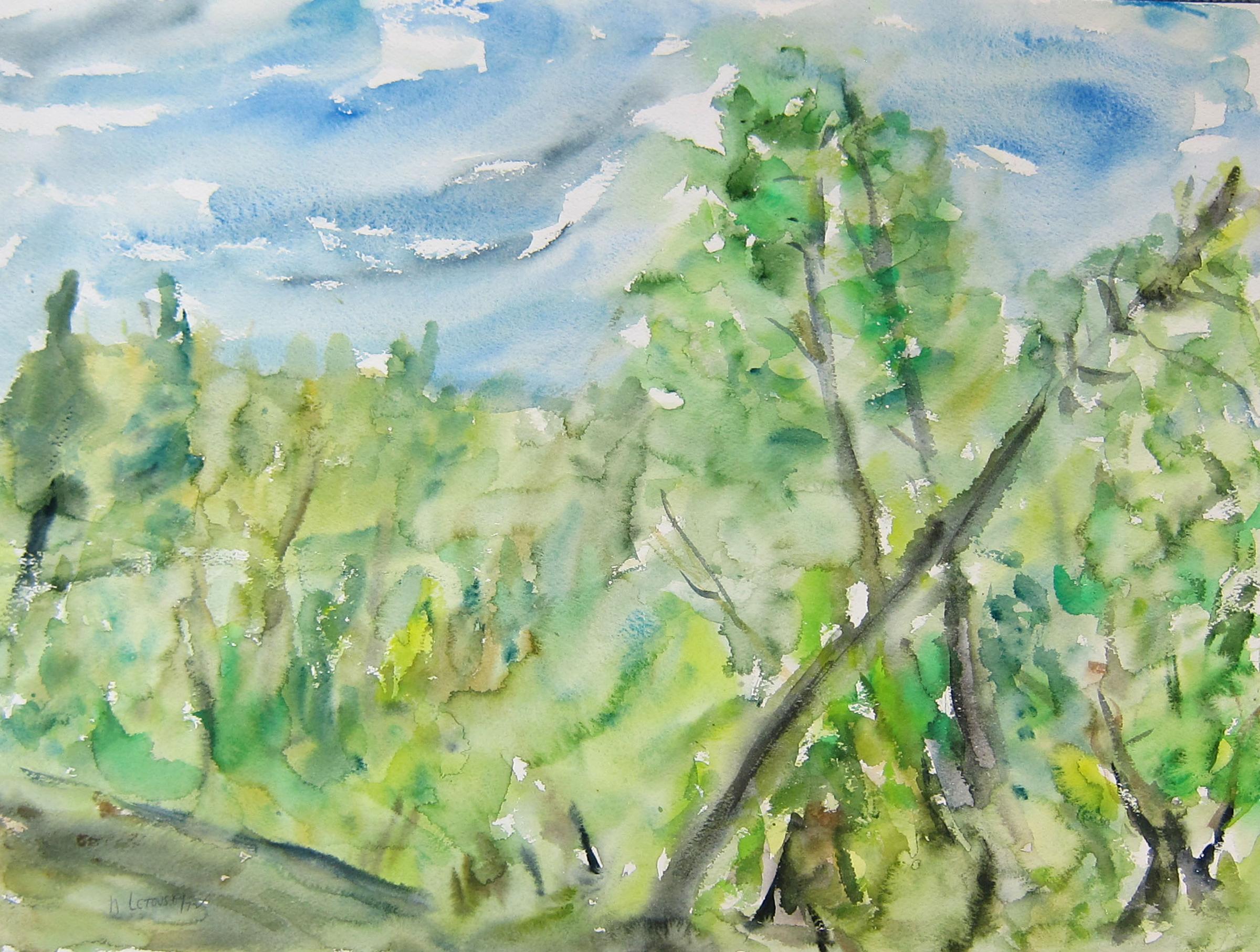 Nathan Letovsky (1925-2014) - Paysage d'été