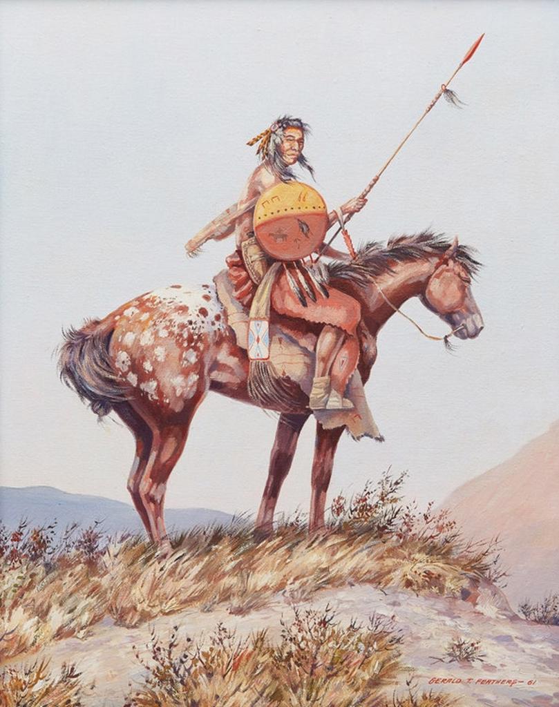 Gerald T. Tailfeathers (1925-1975) - On the Lookout (Blood Scout / Chief Flying Cloud)