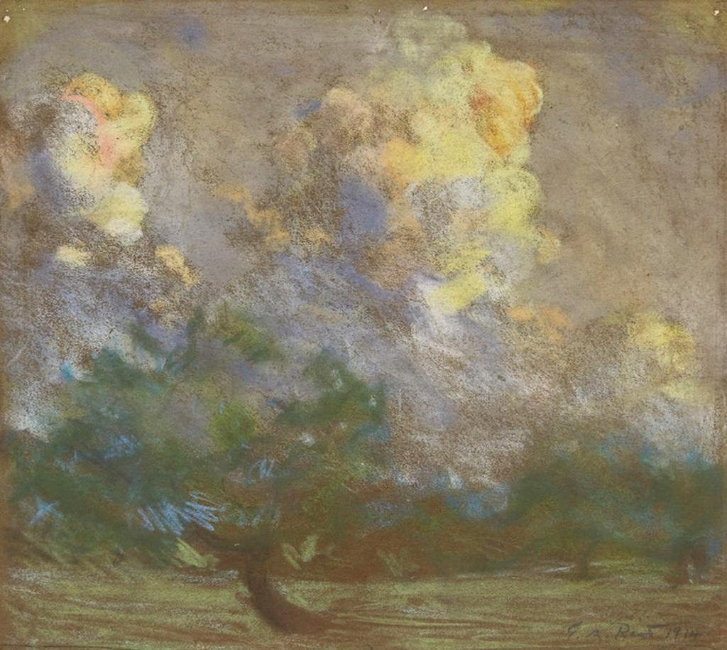 George Agnew Reid (1860-1947) - Landscape with Clouds