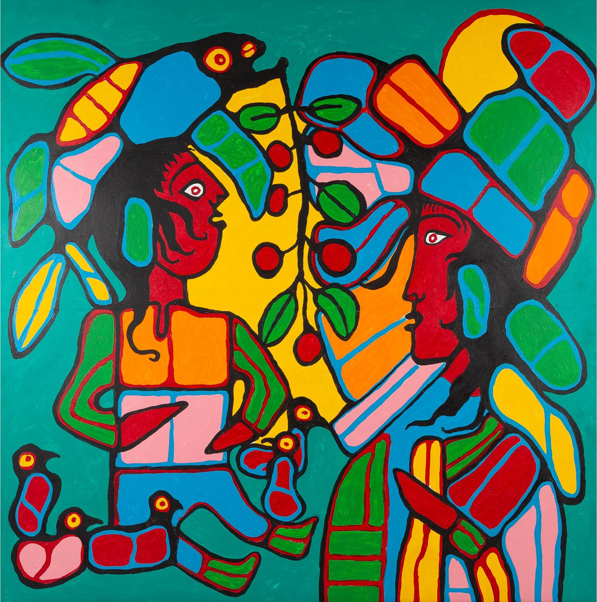 Norval H. Morrisseau (1931-2007) - Man And Woman