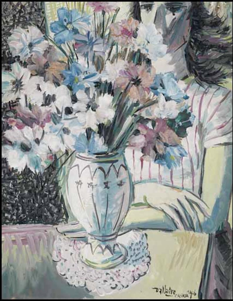 Jean-Philippe Dallaire (1916-1965) - La dame aux fleurs