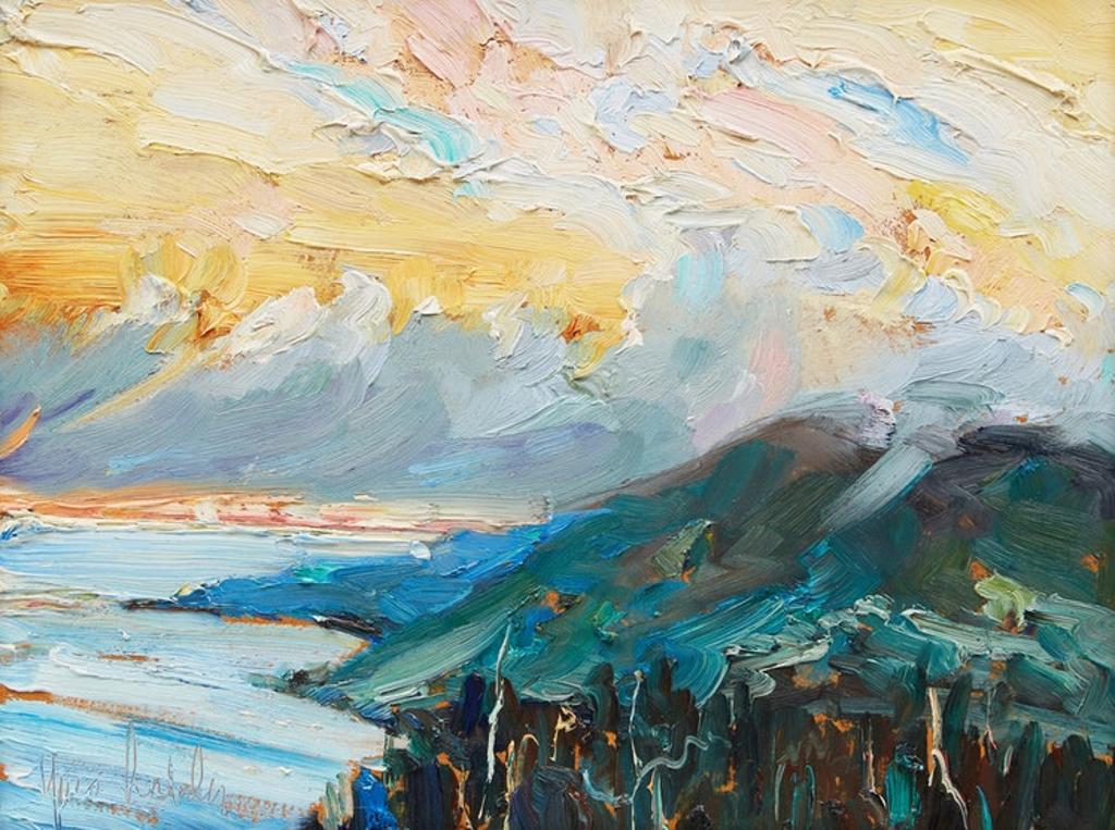 Yves Labelle - Shoreline Landscape at Sunset