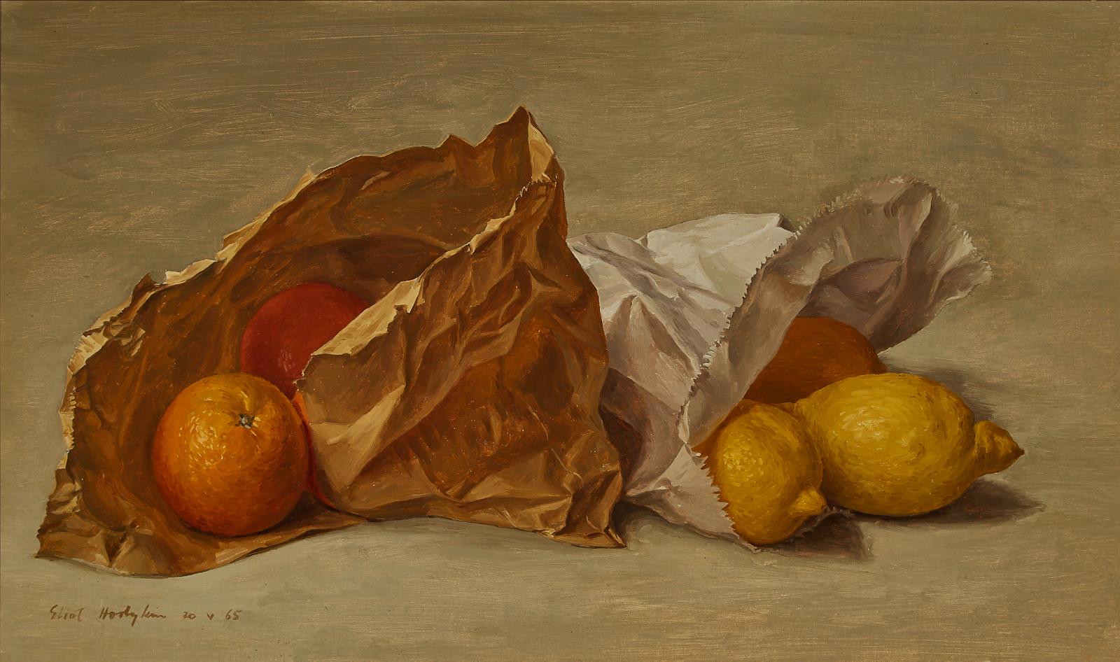 Eliot Hodgkin (1905-1987) - Oranges And Lemons In Paper Bags, 1965