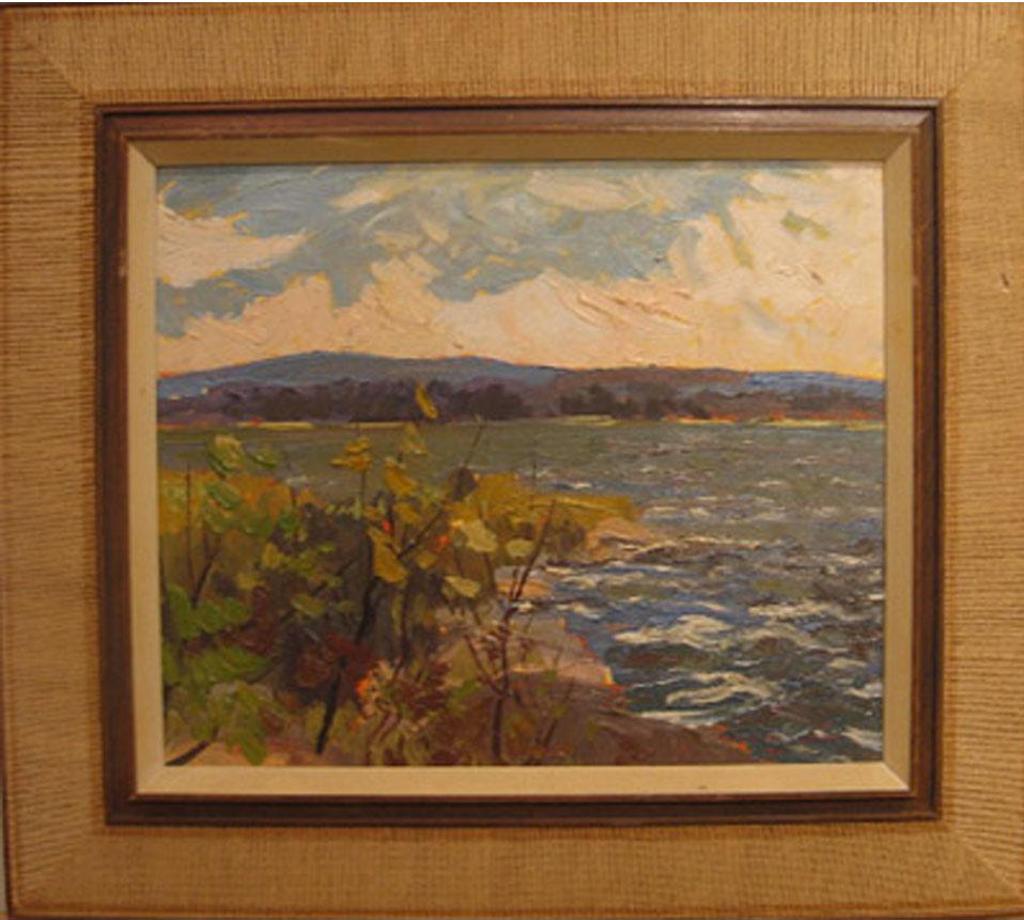 Arthur George Lloy (1929-1986) - Bushes And Lake