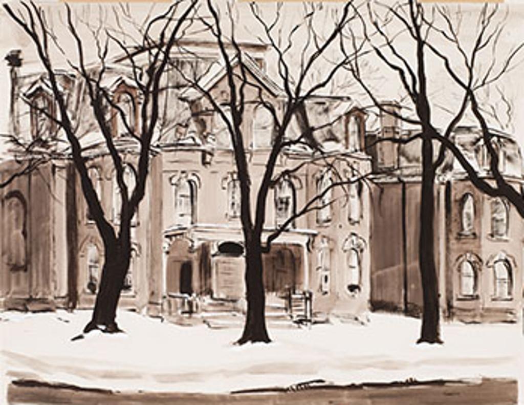 Albert Jacques Franck (1899-1973) - Mansions, Winter, Old Toronto