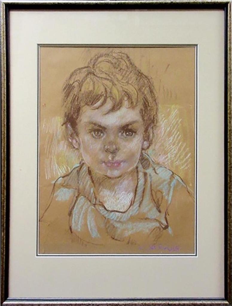 Arthur Shilling (1941-1986) - Untitled (Portrait Of A Young Boy)