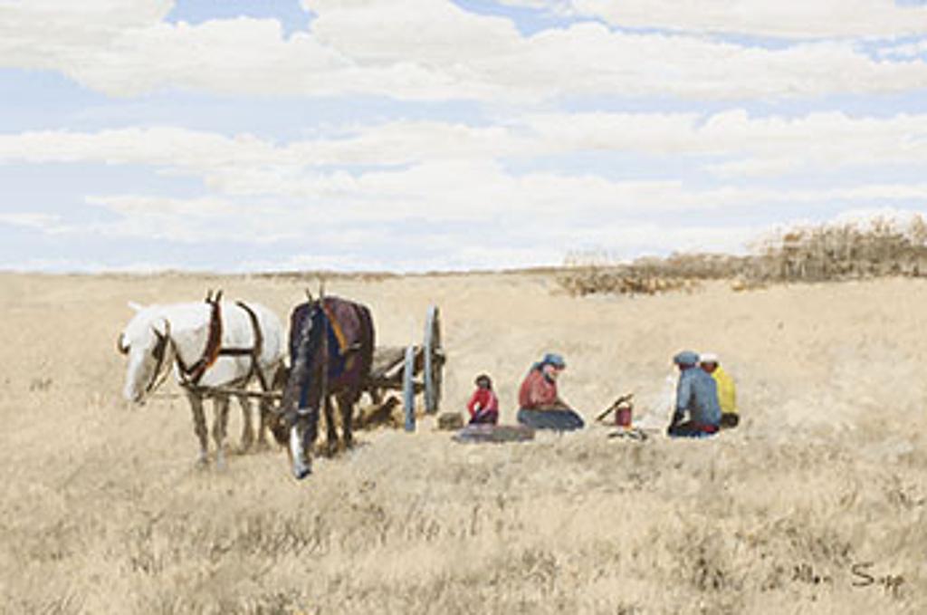 Allen Fredrick Sapp (1929-2015) - Stopping on Their Way to Little Pine Reserve
