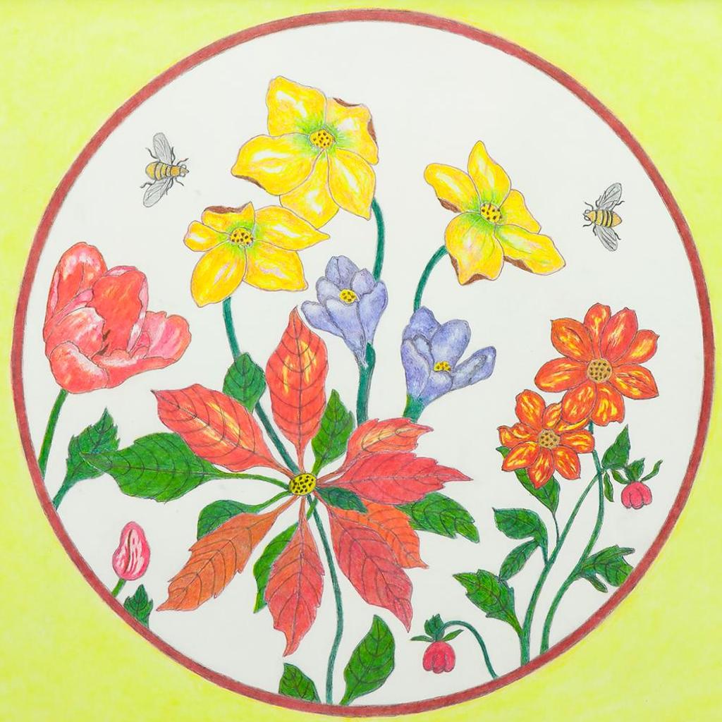 Harvey Mcinnes (1904-2002) - Flowers and Bees