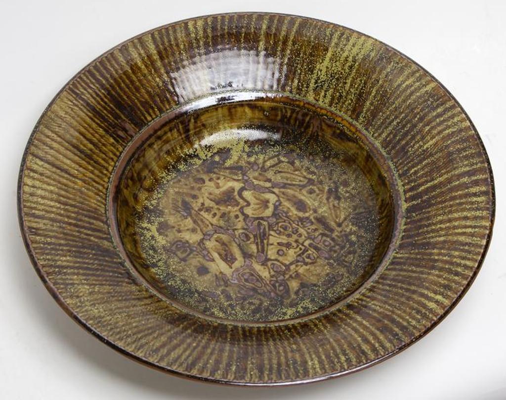 Jack Sures (1934-2018) - Untitled - Large Brown Shallow Bowl