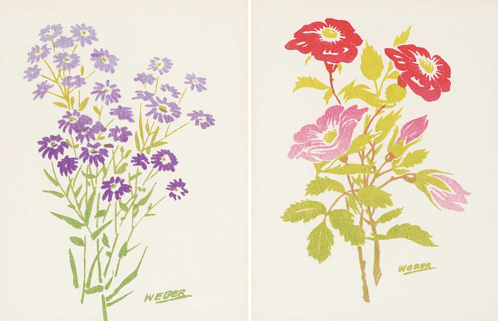 George Weber (1907-2002) - Alberta Rose and Wild Asters