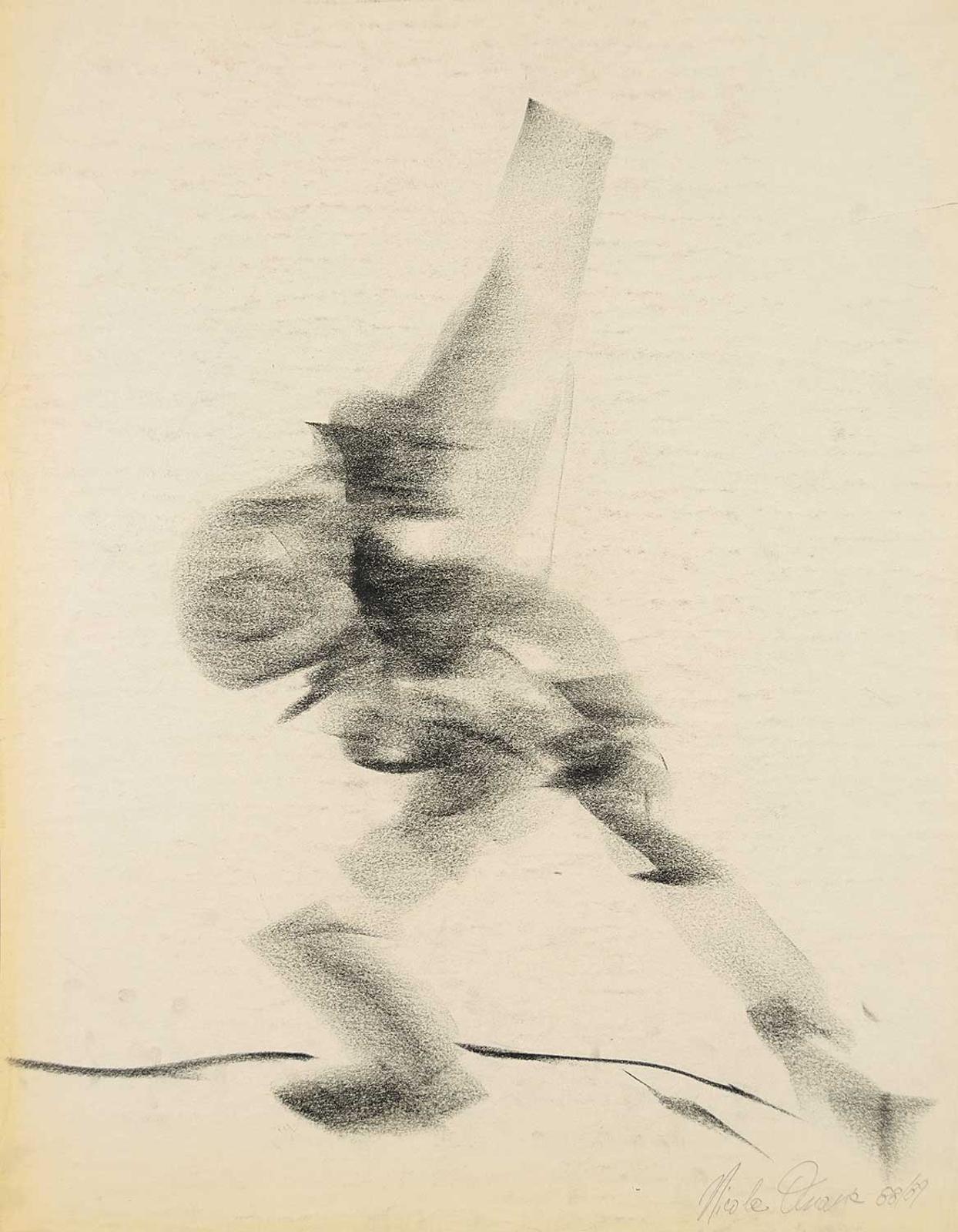 Nicola Anania - Untitled - Gesture Drawing of Dancer