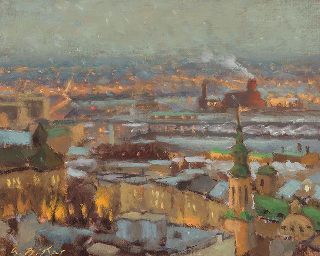 Antoine Bittar (1957) - Quebec Rooftops #34